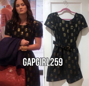 blair waldorf gold dress