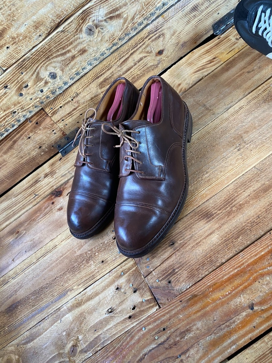 Crockett and jones sedbergh Dark brown captoe leather oxford shoes