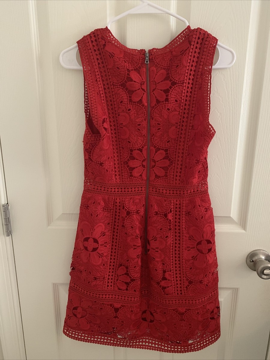Alice and Olivia Red Lace Dress Size 0 75% off | eBay Alice and Olivia Red Lace Dress Size 0 75% off | eBay