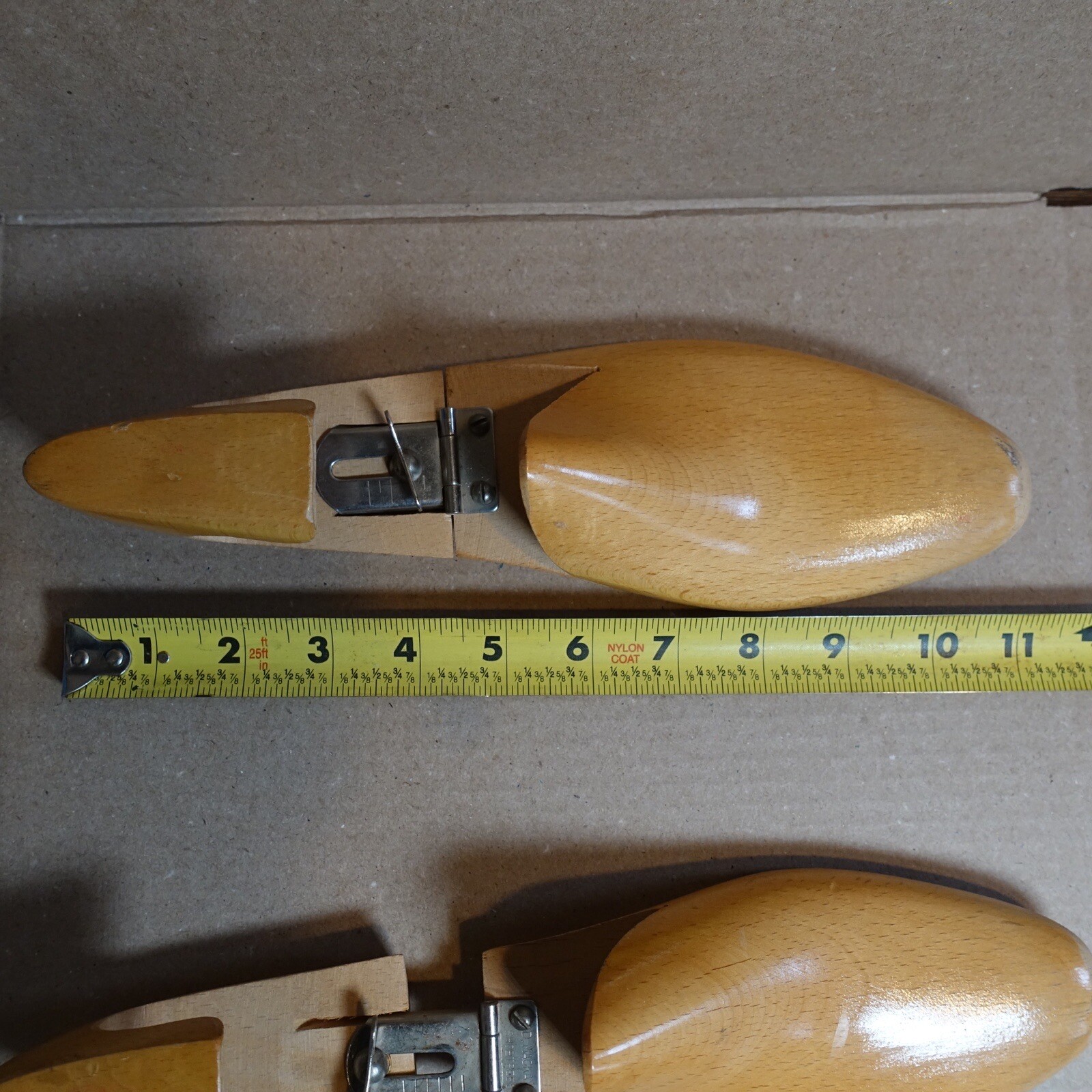 Vintage D Mackay Mens Wooden Shoe Tree Stretchers Sz 9A  Made in New York USA