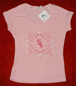 pink white sox shirt