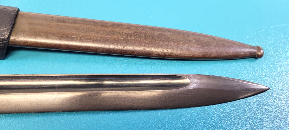 Rare WWII J.Sch. K98 German Bayonet Knife Jetter Scheerer + Sheath