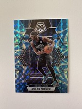 2022-23 Panini Mosaic Myles Turner Reactive Blue Prizm #36 Indiana Pacers