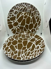 Vintage Set Of 3 Sak’s Fifth Avenue West Germany Giraffe Dinner Plates EUC