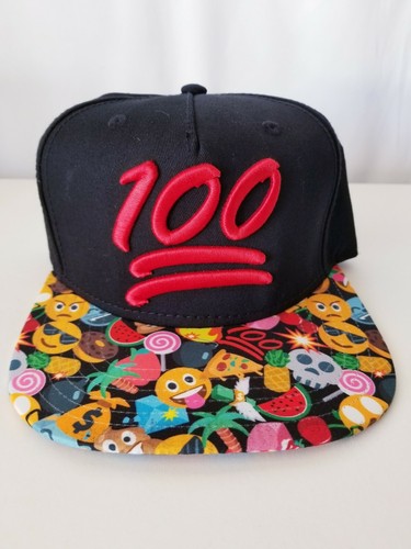 Snapback Hat/Cap 100 Emoji Design 