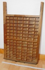 setz skrzynka załadunek pchanie drukarnia drewno 98 przegródek stary top vintage dekoracja przemysłowa