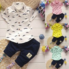 Boy Suit Summer Fashion Top Shorts Casual Clothes Set Kids Clothes Infant