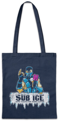 Sub Ice Stofftasche Einkaufstasche Mortal Fun Maker Sub-Zero Kombat Gamer Game