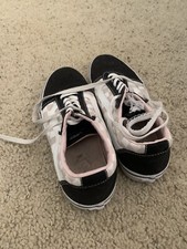 VANS, pink and white checkered
