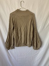 Women  s Small Oversized Knit Sweater Extra Wide Sleeves