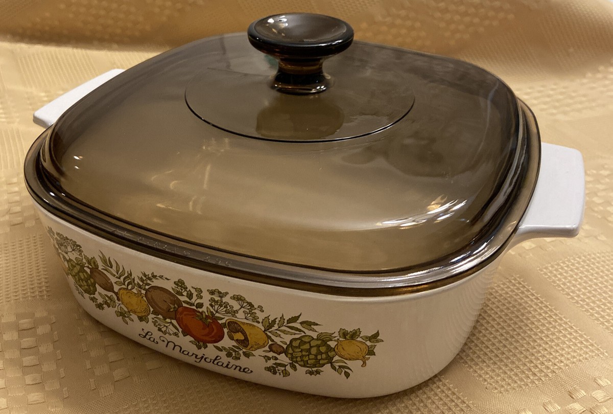 Vtg Corning Ware 2qt Spice Of Life La Marjolaine A2B Dish With A9C
