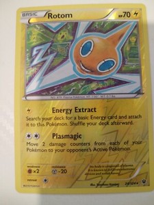Pokemon Card Rotom Fates Collide Reverse Holo Rare 24/124 Near Mint