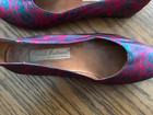 Pre-owned Vintage Pascale Madonna Ballerinas Size 5.5 Made in France 100% Silk — photo 3