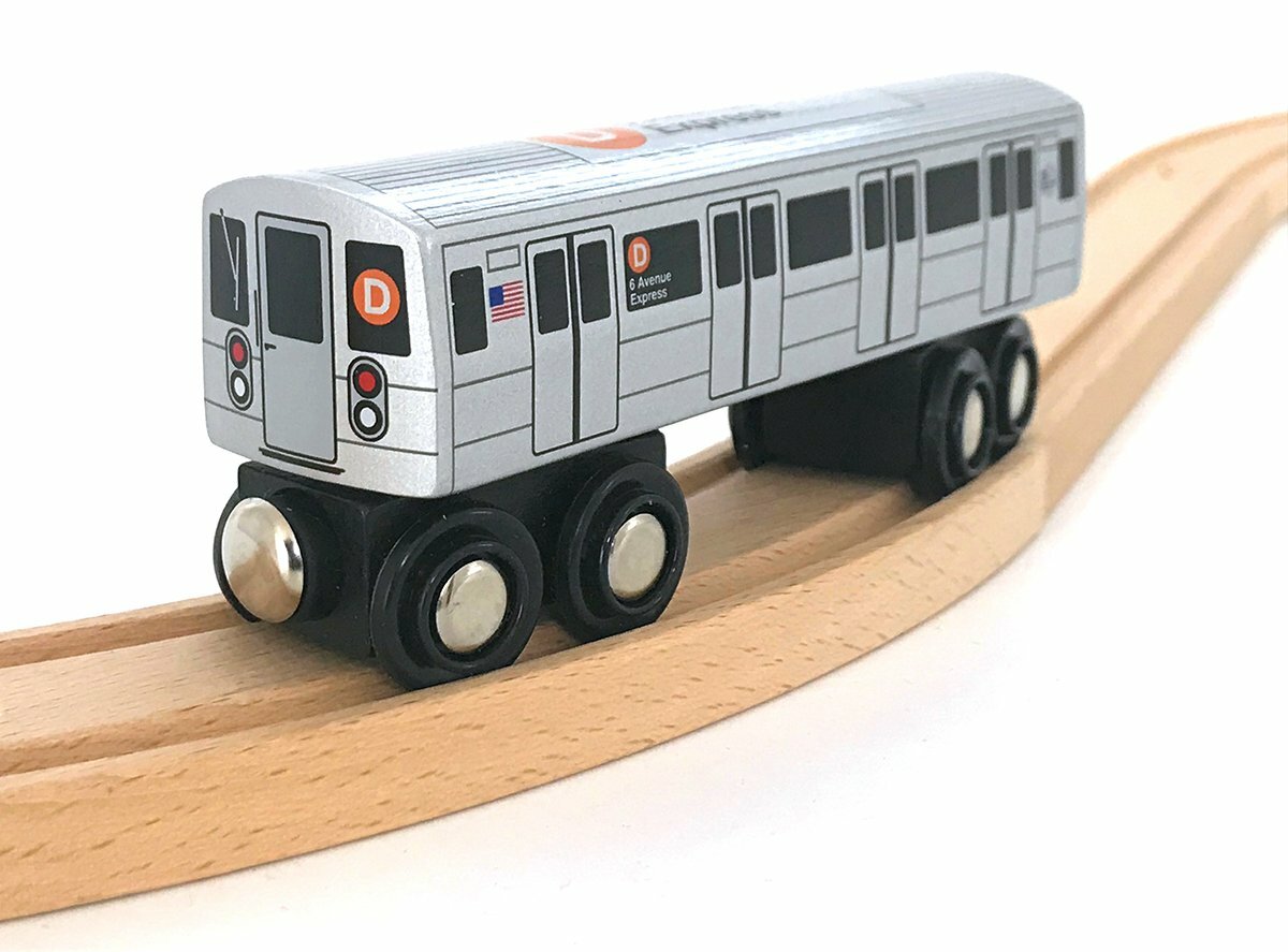 Munipals MP01-110D Wooden Subway Train MTA NYC-D 6th Avenue