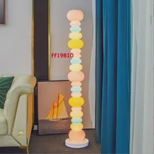 Rainbow Candy String Floor Lamp Dimmable Remote Table Light Desk Lighting Girl