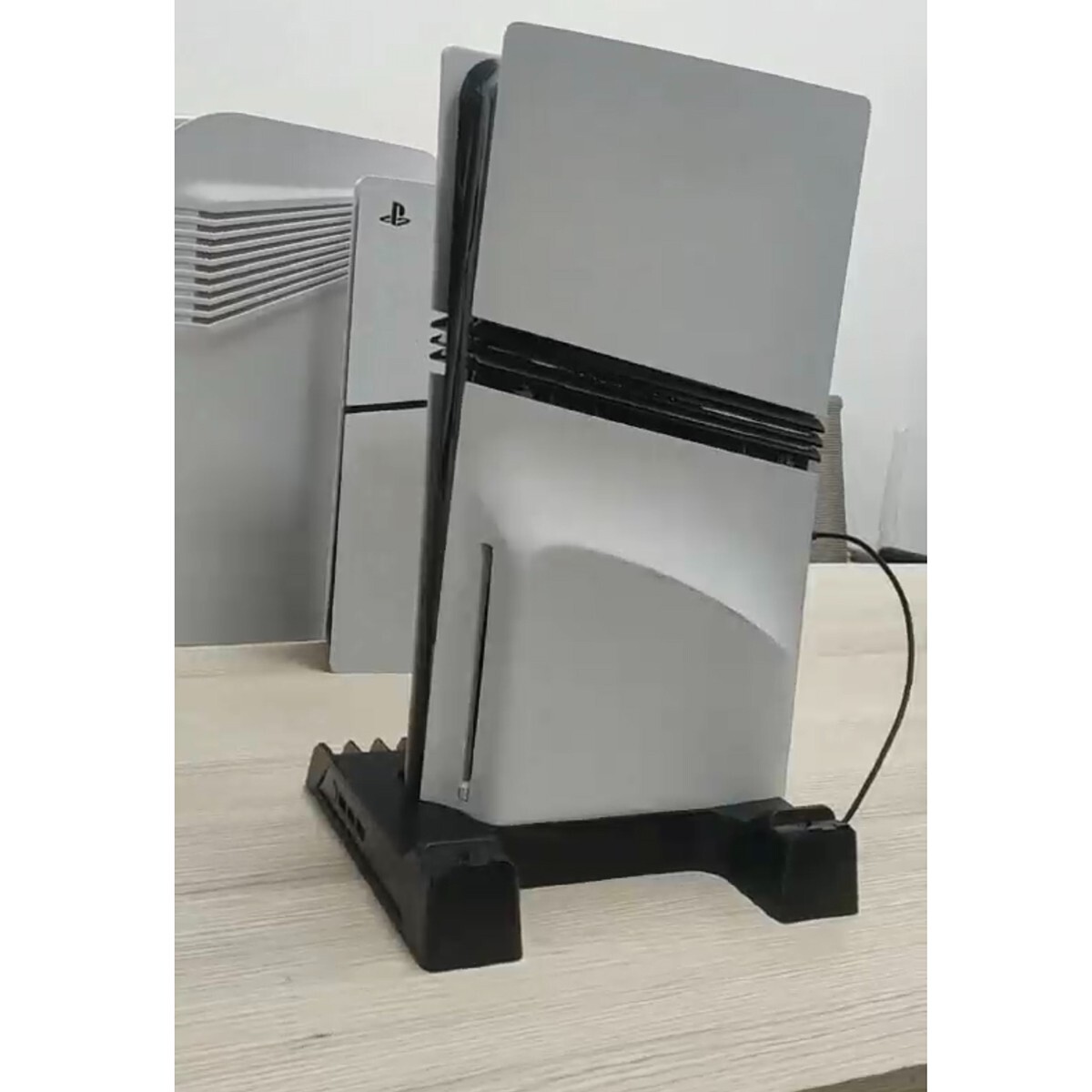 Vertical Stand Cooling Fan Station for PS5 Pro/PS5 Slim Controllers Charger Dock