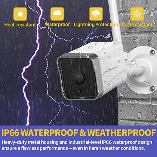 Security Camera Outdoor, Septekon 1080P CCTV Camera Wireless WiFi , Waterproof  - Image 4 of 4