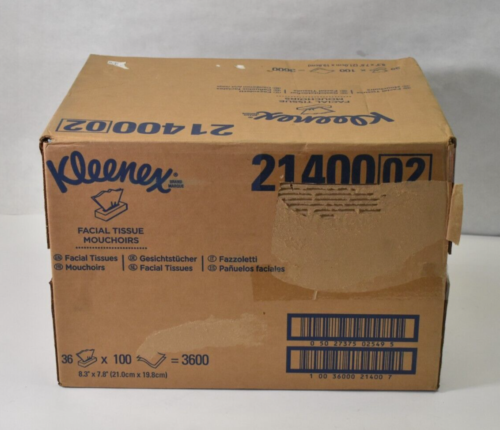 Kimberly-Clark Professional Kleenex 21400 2 Ply Facial Tissues 36 Pack 100/Pack