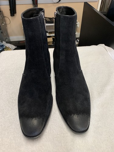 wyatt zipped boots in suede