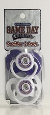 LSU Tigers Infant Baby Pacifier 2 Pack Set Toddler Licensed Brand New In Package