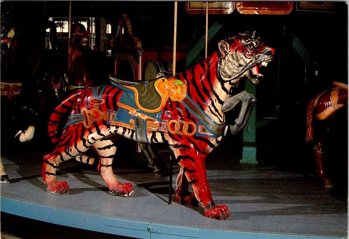 Meridian, MS Mississippi DENTZEL CAROUSEL TIGER Highland Park 4X6