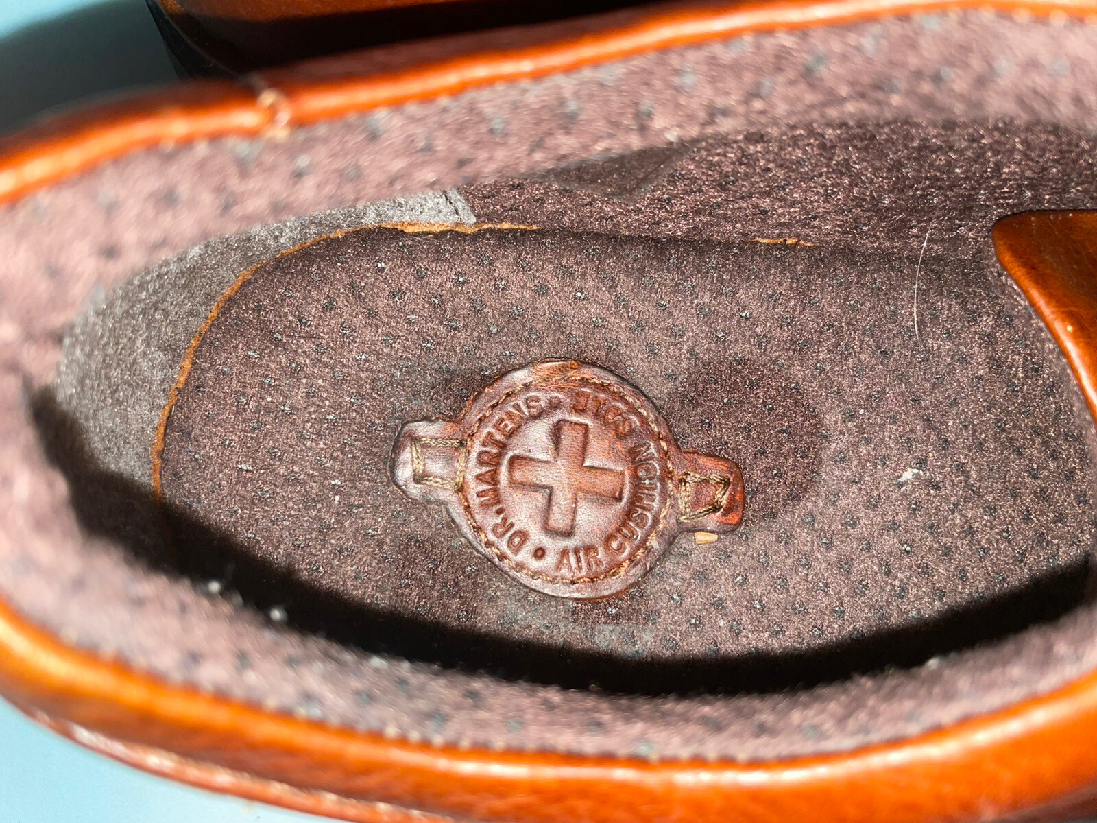 SAOLA Dr. Martens Scarpe Oxford Uomo Pelle Marrone Stringate Suola Ammortizzata ad Aria 12 M