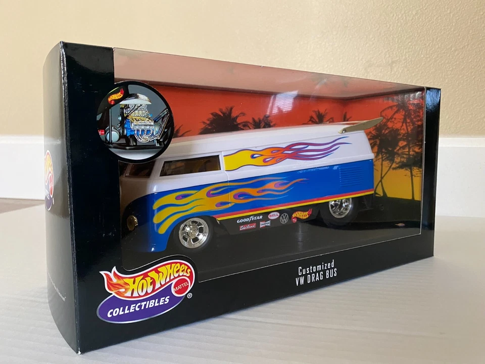 HOT WHEELS 14th ANNUAL CONVENTION WHITE 1:18 VW DRAG BUS *SIGNED PHIL RIEHLMAN* - Image 3 of 4