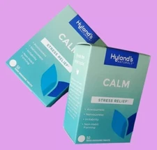 2 PACK  (50 Quick Dissolving Tablets EACH) HYLAND'S Calm STRESS Relief,  01/2027