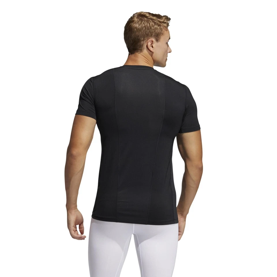 adidas Techfit Tee Mens - Compression / Base Layer Top - Black Friday Sale - Image 3 of 4