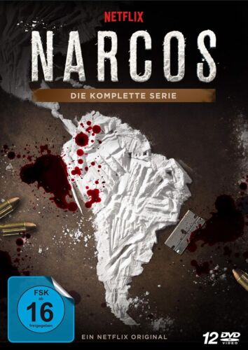 DVD BOX Narcos Komplette Serie 12 DVDs neuwertig