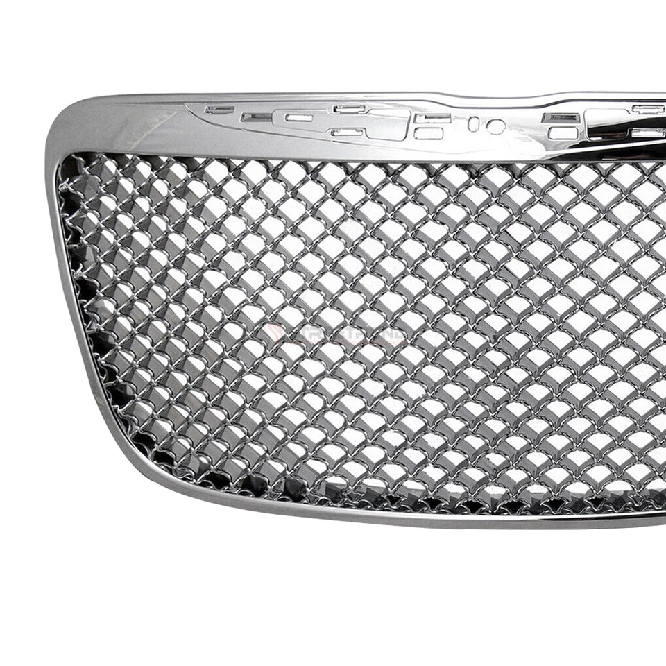 Front Upper Grill Chrome Grille Mesh CH1200351 Fits Chrysler 300 300C 2011-2014 Foto 4 de 4