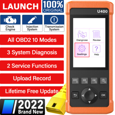 Launch U400 Diagnostic Tool OBD2 Scanner Automotive Engine Injector Code Reader