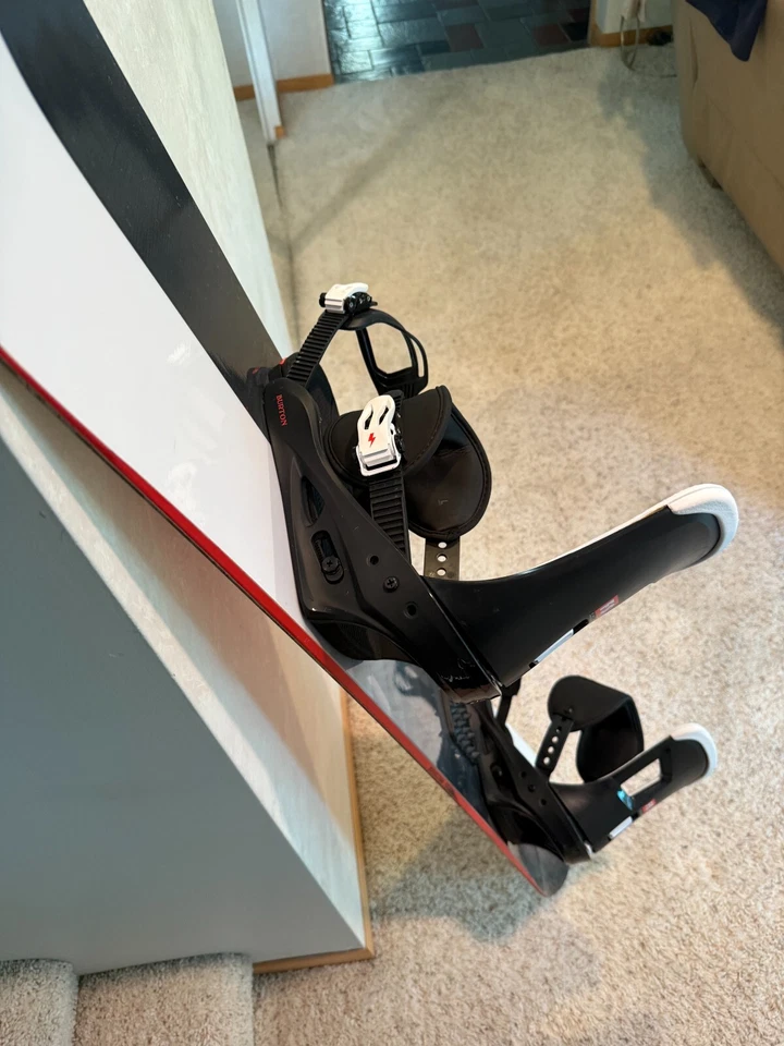 Snowboard DC Wide (157 cm) con fijaciones Burton 2021 (grande) - BLANCO-ROJO-NEGRO Foto 4 de 4