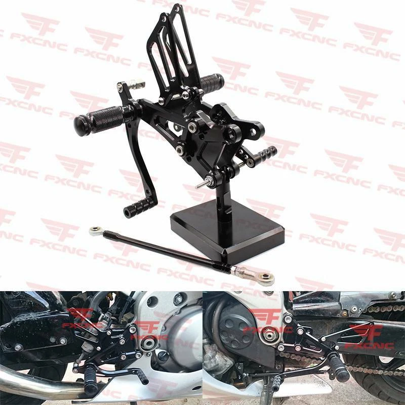 Juego de estriberas pedales para Honda CBR600 F4I 2001 2002 2003 2004 2005 2006 2007 Foto 3 de 4