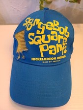 2011 Nickelodeon Universe Mall of America SpongeBob Yellow Blue Adjustable Hat