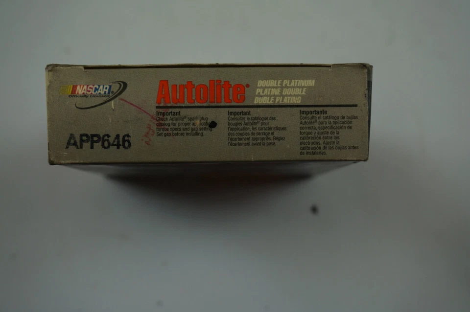 Bujía Autolite Doble Platino APP646 Paquete de 4 NOS Foto 3 de 4