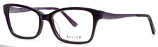 HELIUM 4297 PUR Purple Womens Semi Cat Eye Full Rim Eyeglasses 53-17-140 B:37