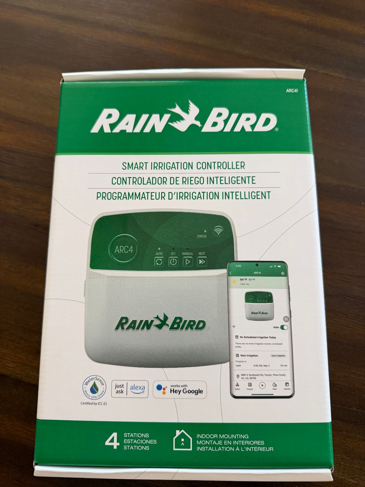 Rain Bird ARC4 App-Based Indoor Smart Irrigation WiFi Timer/