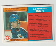 82/83 O PEE CHEE WAYNE GRETZKY #99 OILER TEAM LEADER IN NRMT  SHAPE
