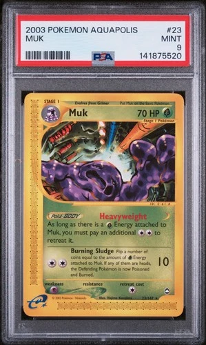 2003 POKEMON AQUAPOLIS #23 MUK PSA 9