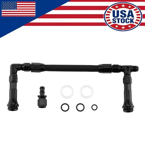Dual Feed Carb Fuel Line Double Pumper For 4150 Holley Carburetor Double Pump