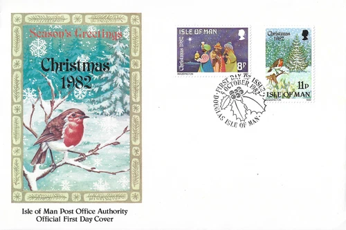 1982 Isle of Man Christmas First Day Cover