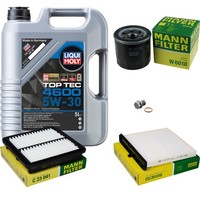 Mann Inspektionspaket 5 L Liqui Moly Top Tec 4600 5W-30 FüR Mazda CX-3 2.0