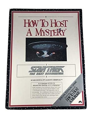 Vintage 1992 Star Trek The Next Gen - How To Host A Mystery - Mystery Party Game