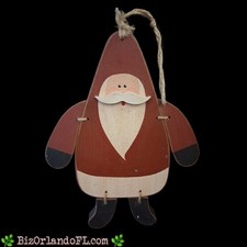 VINTAGE: Handcrafted / Handpainted Wooden Santa Claus UNIQUE RARE FIND