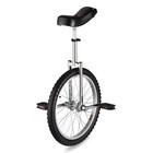 20" Silver Unicycle Cycling Scooter Circus Bike Skidproof Tire Balance Exercise — photo 1