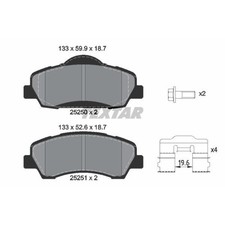 TEXTAR Bremsbeläge vorne für Peugeot 308 SW II Citroën C4 Cactus C-Elysee