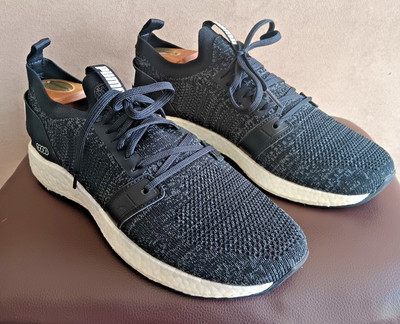 Puma NRGY Neko Engineer Knit Black/White Running Shoes Men's US Size 8.5