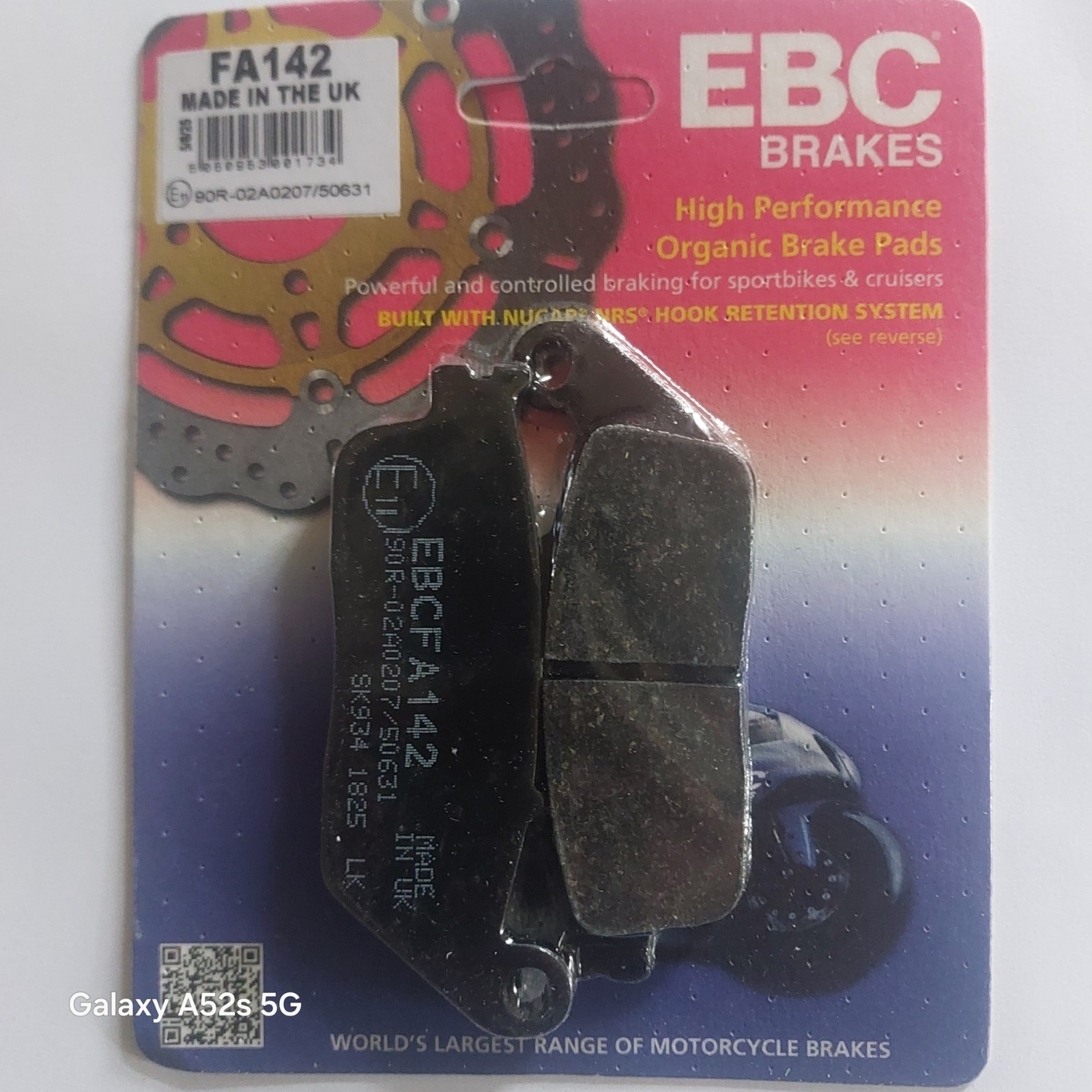EBC  Brake Pads Triumph Thruxton 865 Front 2007 to 2016