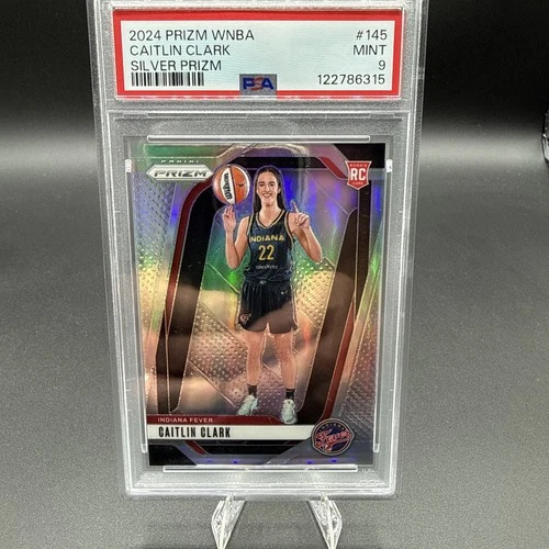 Caitlin Clark 2024 Prizm Silver RC Variation PSA 9 Indiana Fever